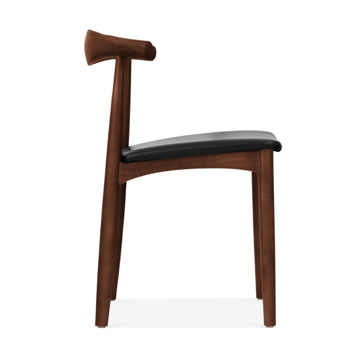 Aalborg Dining Chair, Walnut & Black – image 4