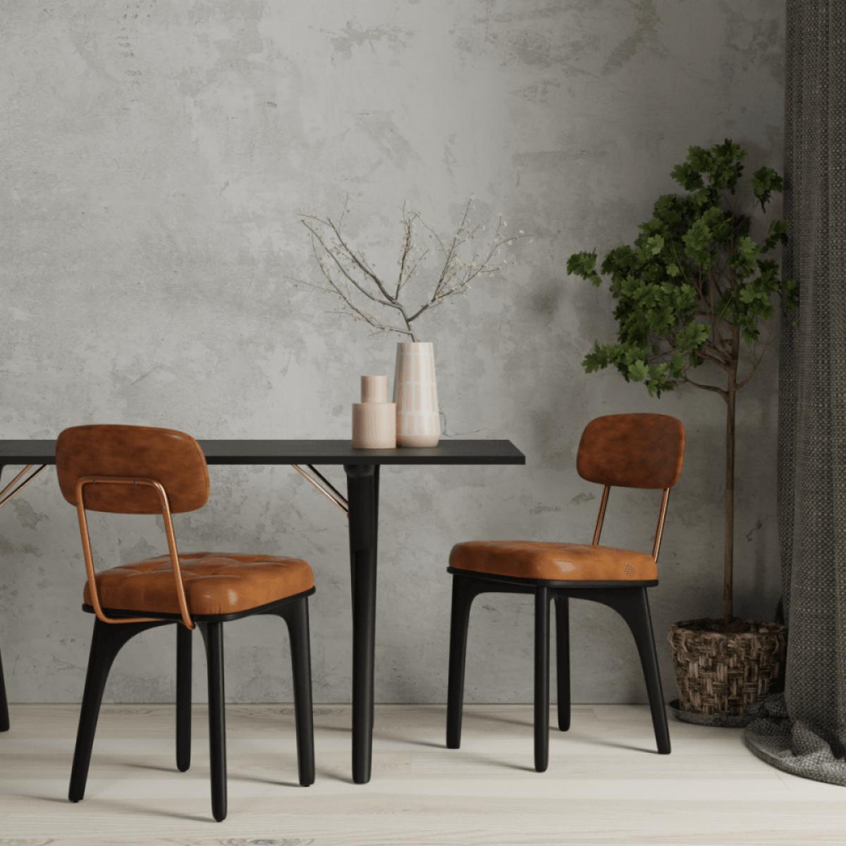 Winchester Dining Chair, Black – image 3