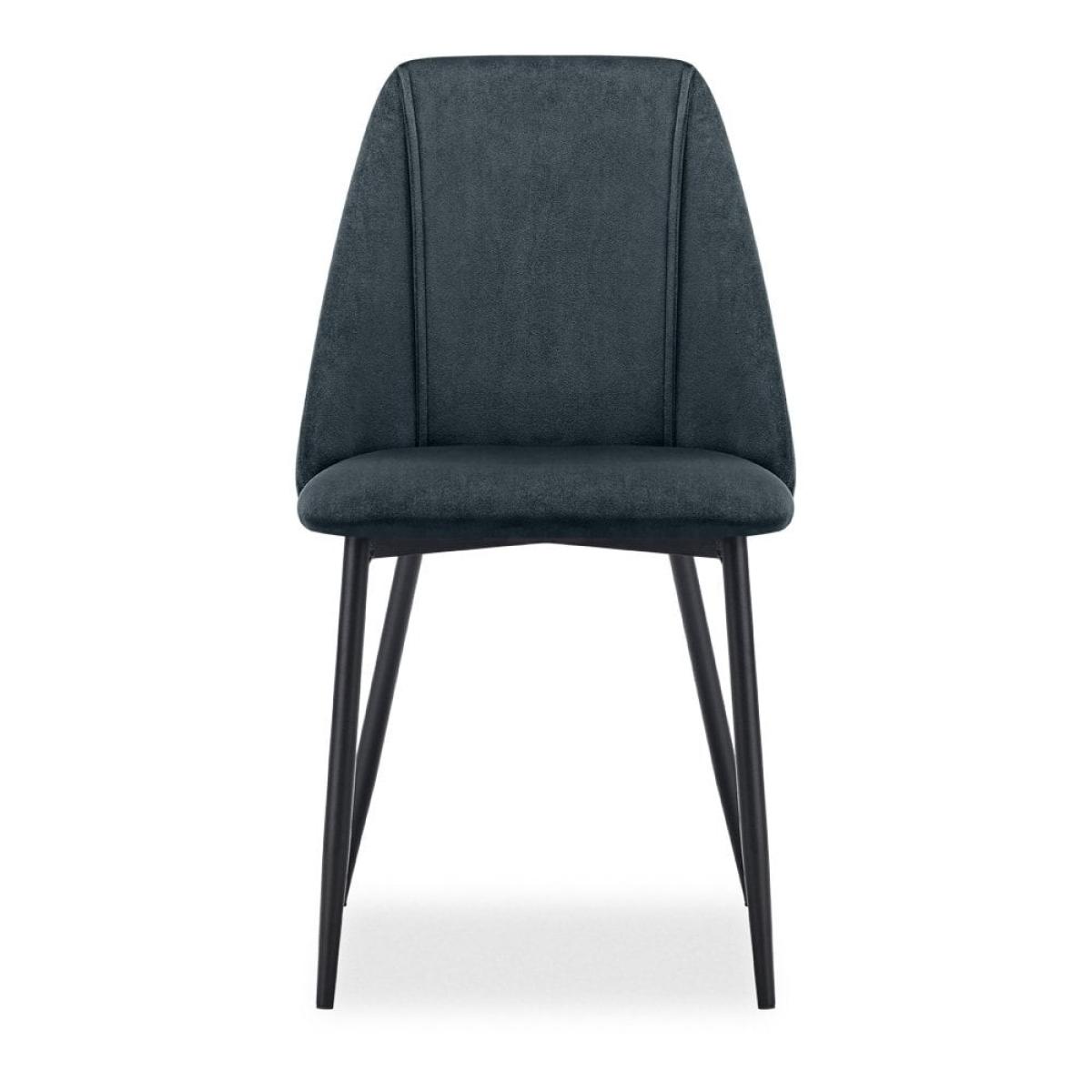 Marco Dining Chair, Midnight Grey Recycled Velvet – image 5