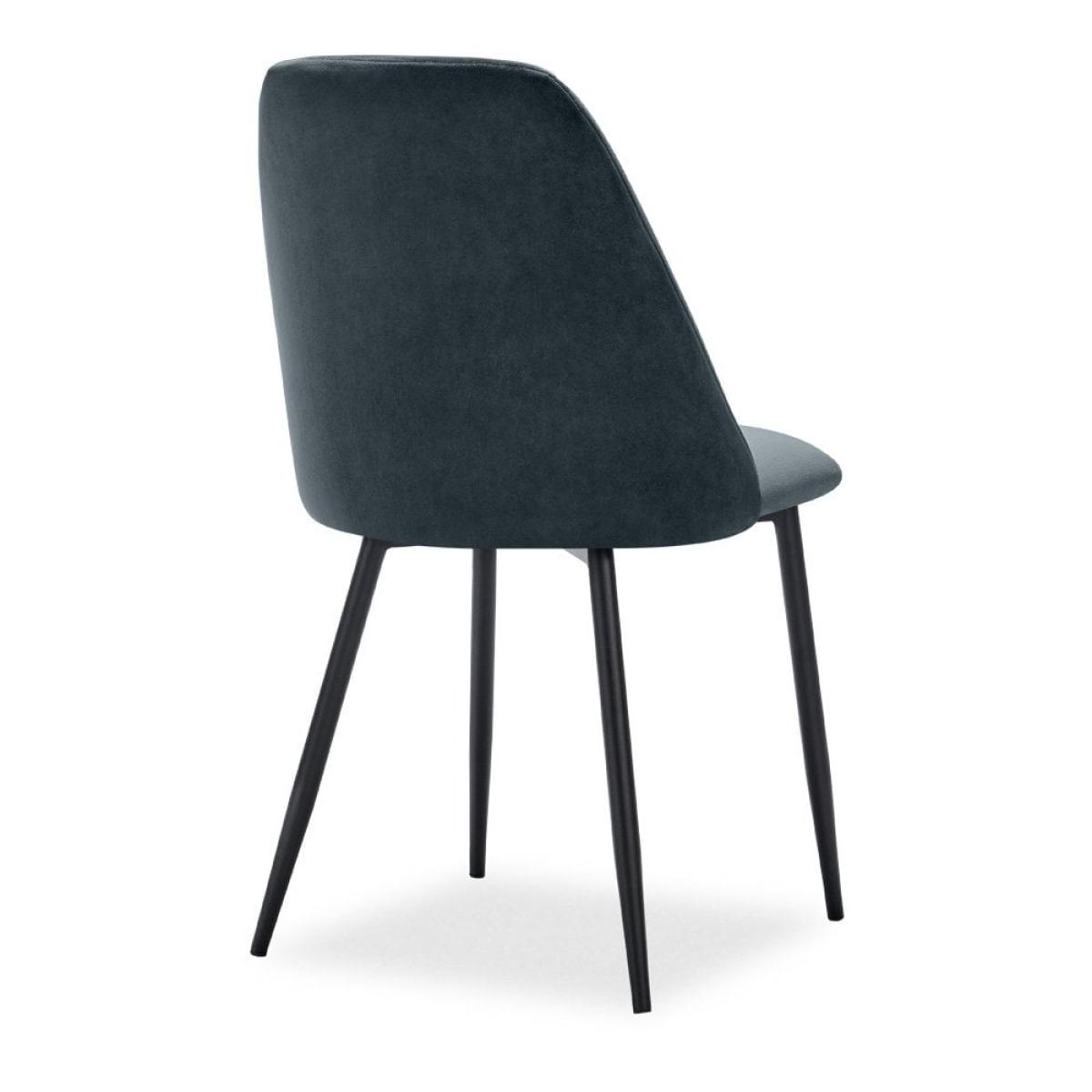 Marco Dining Chair, Midnight Grey Recycled Velvet – image 7