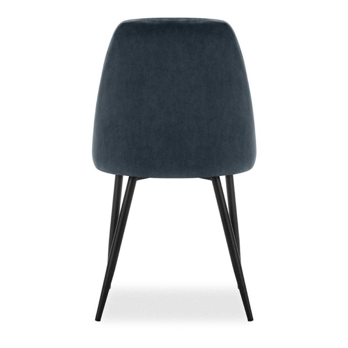 Marco Dining Chair, Midnight Grey Recycled Velvet – image 8