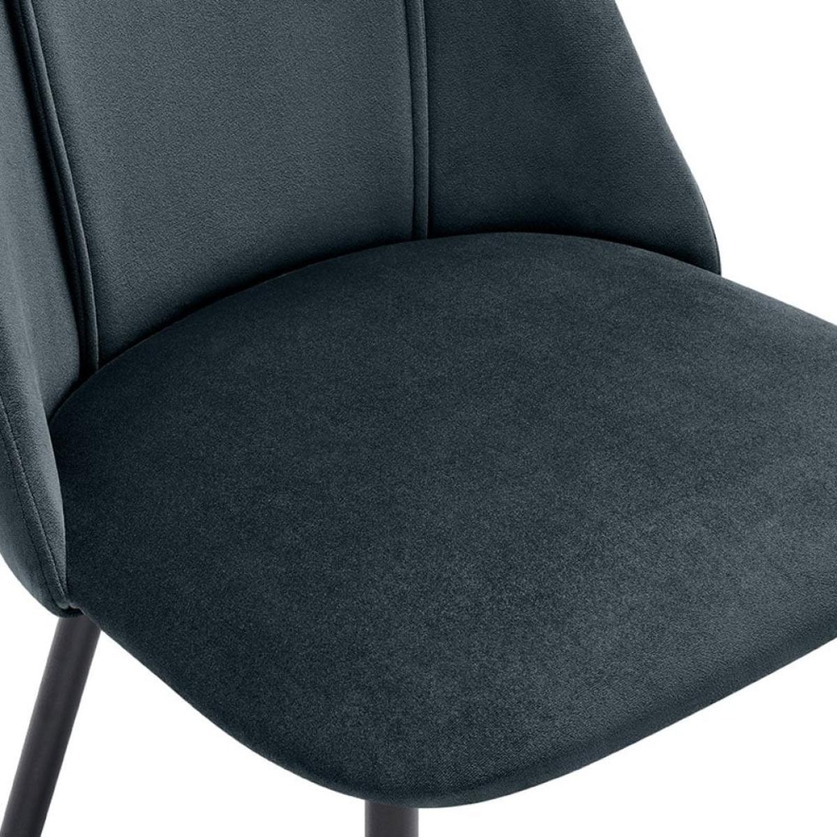 Marco Dining Chair, Midnight Grey Recycled Velvet – image 9