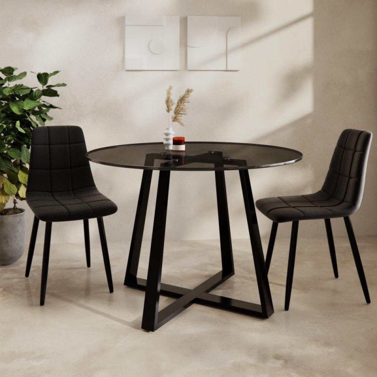 Bovey Dining Chair, Black Velvet – image 2
