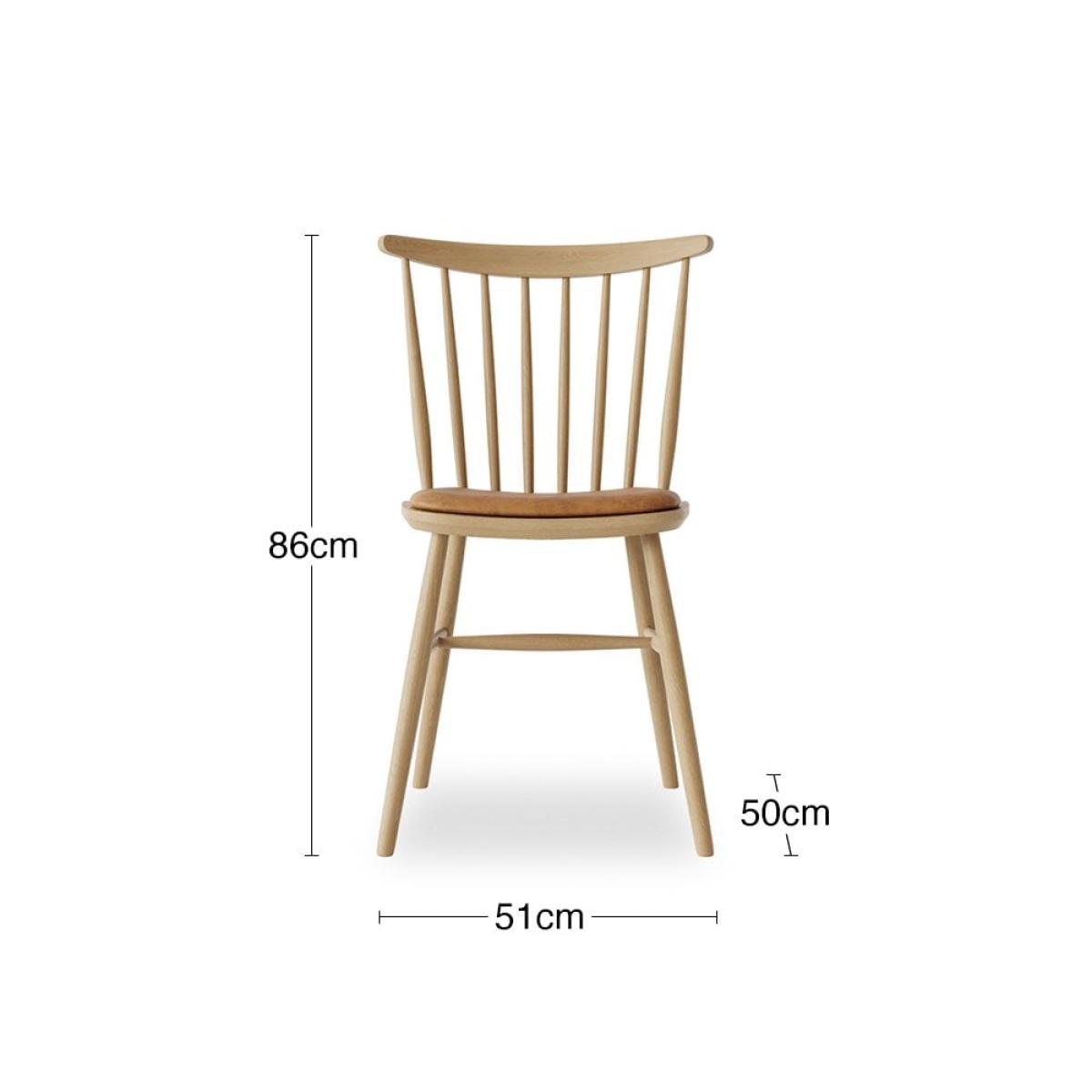 Wand Wooden Dining Chair, Oak & Vintage Tan – image 7
