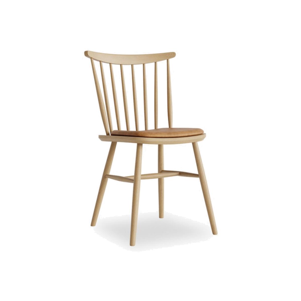 Wand Wooden Dining Chair, Oak & Vintage Tan – image 1