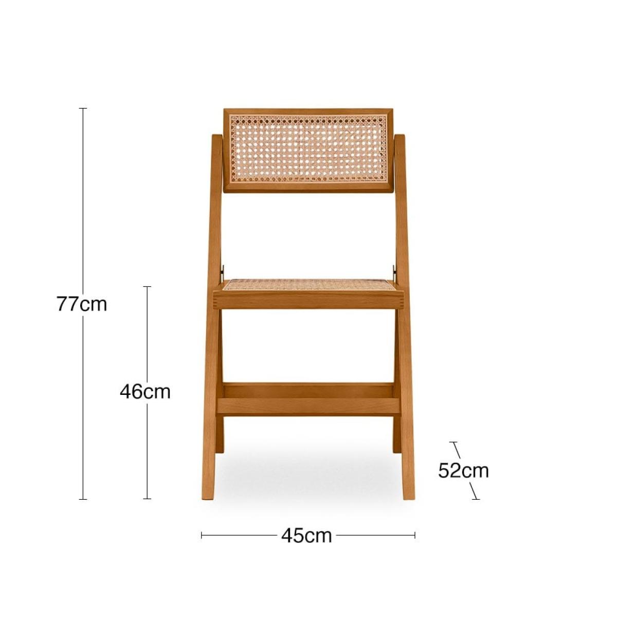 £30 Off Palmer Wooden Folding Dining Chair, Light Walnut – image 8