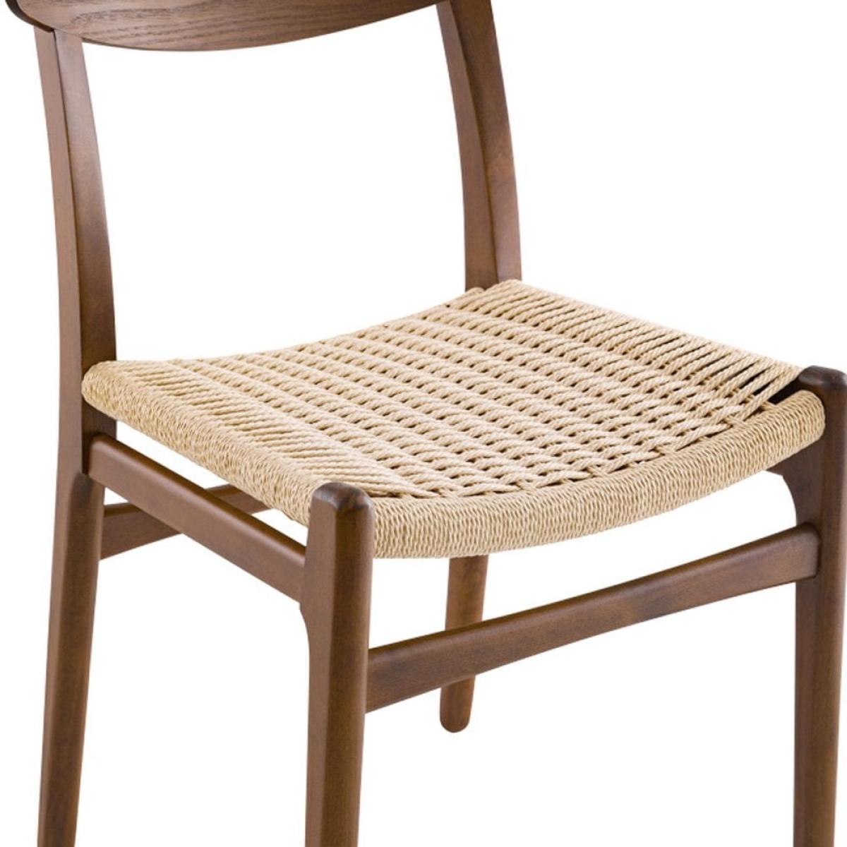 Camberwell Dining Chair, Natural Weave & Walnut – image 7