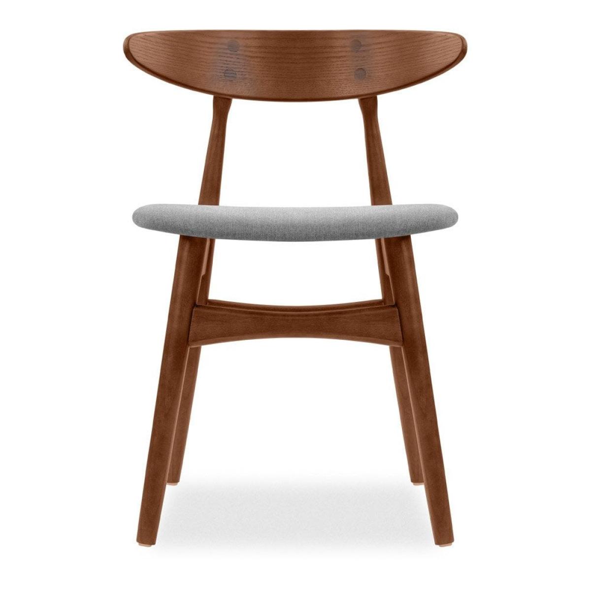 Malmros Dining Chair, Dark Grey & Walnut – image 4