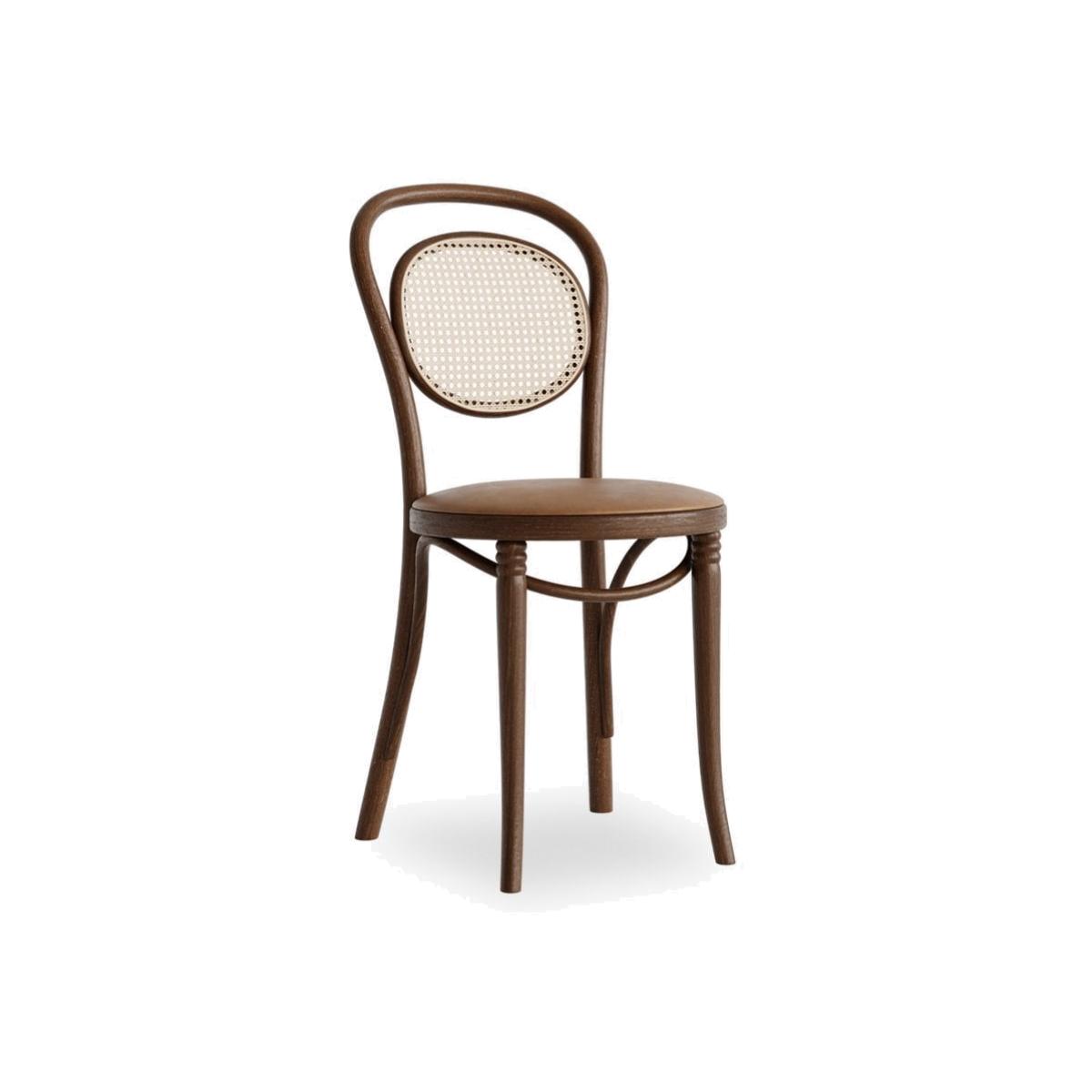 Bentwood Dining Chair, Walnut & Vintage Tan – image 1
