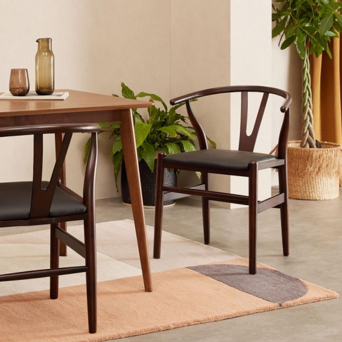 £20 Off Mia Wooden Dining Chair, Black & Walnut – image 1