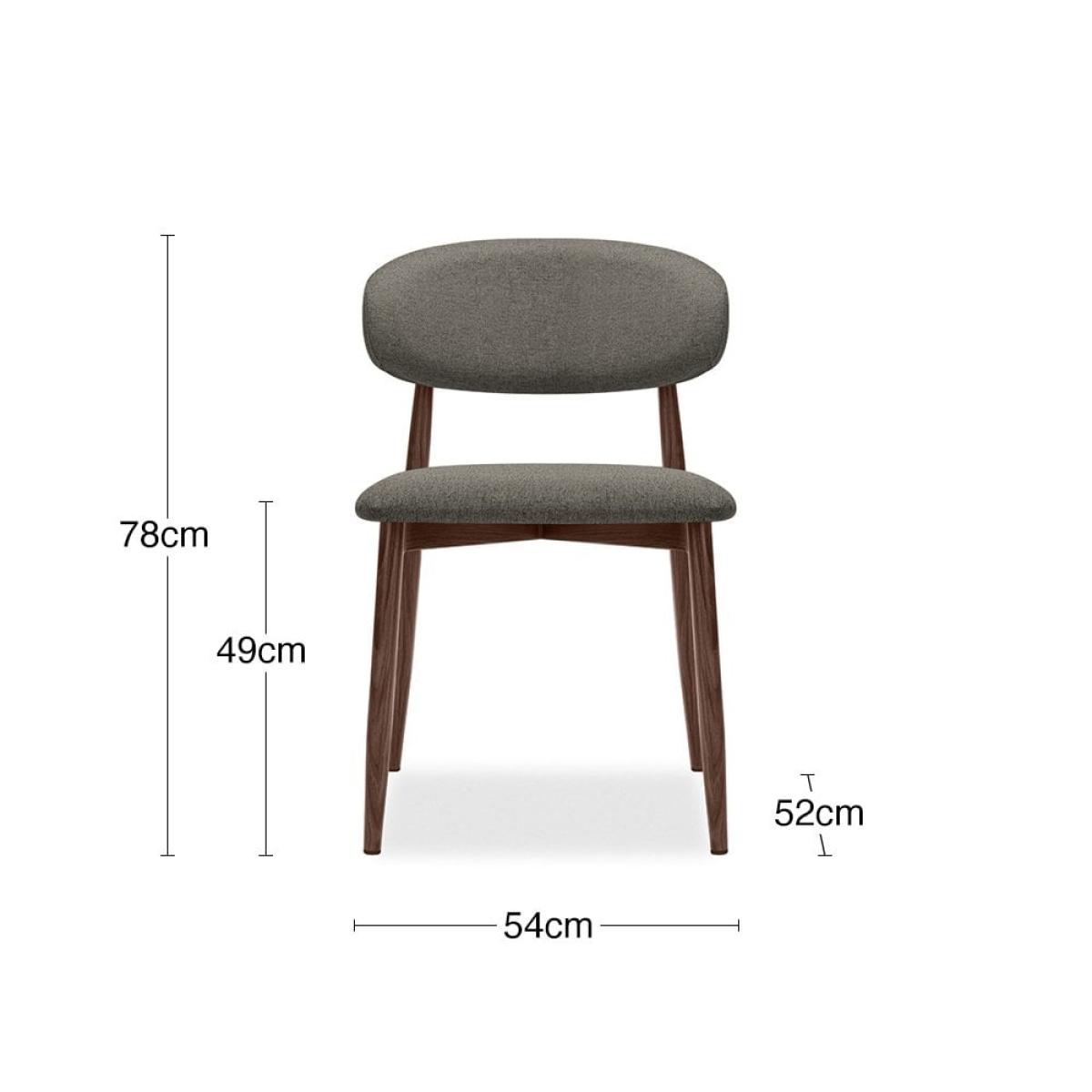 £20 Off Halston Dining Chair, Speckled Grey Sustainable Fabric – image 9