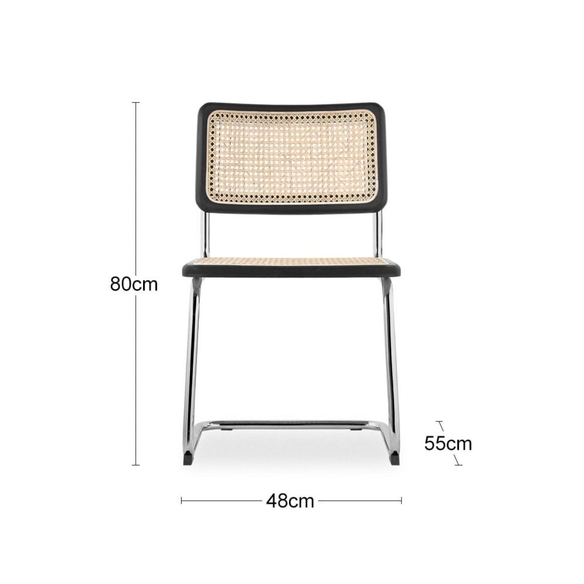 £20 Off Kenton Dining Chair, Black & Chrome Leg Colour: Chrome – image 7