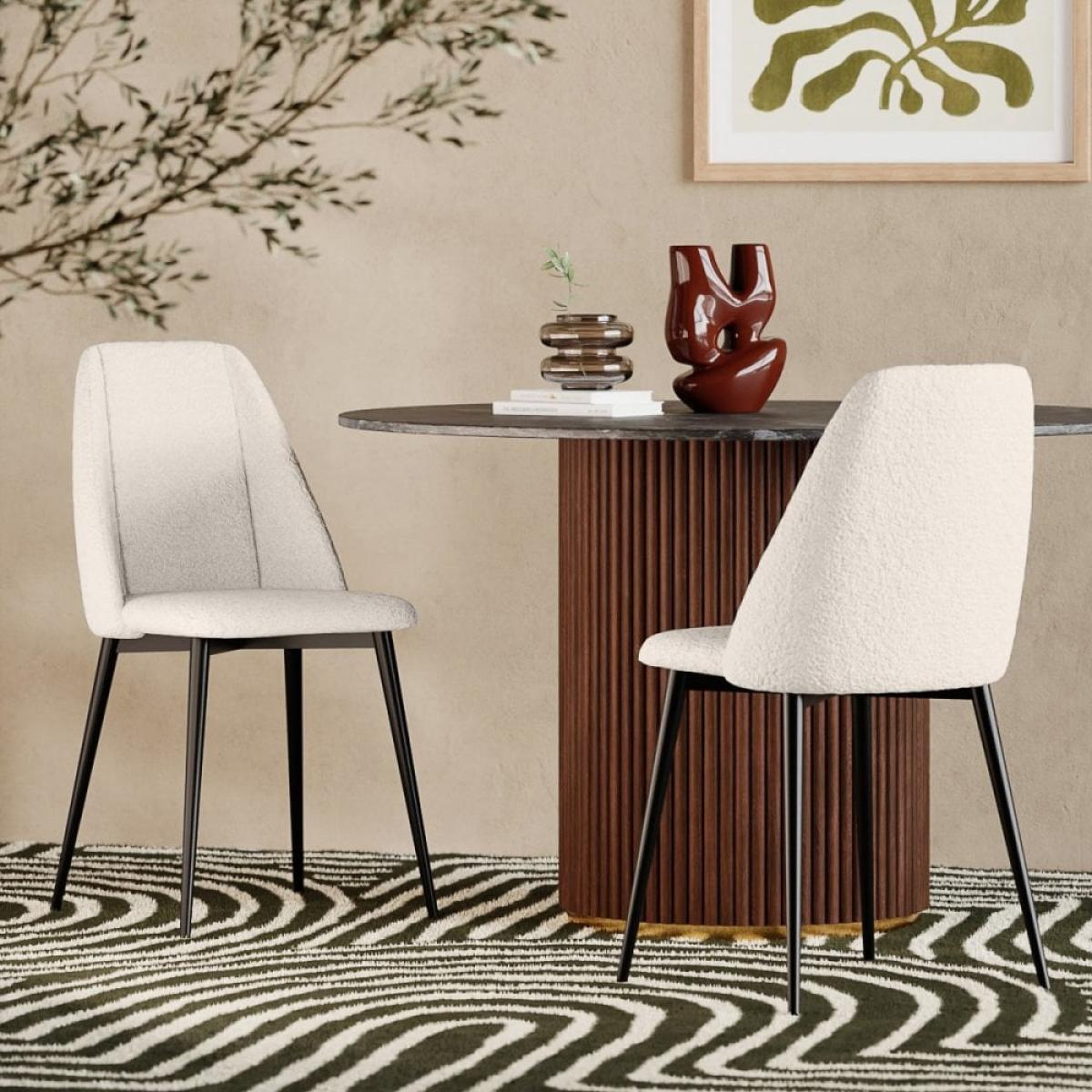 £20  Off  Marco Dining Chair, Ivory White Boucle – image 2