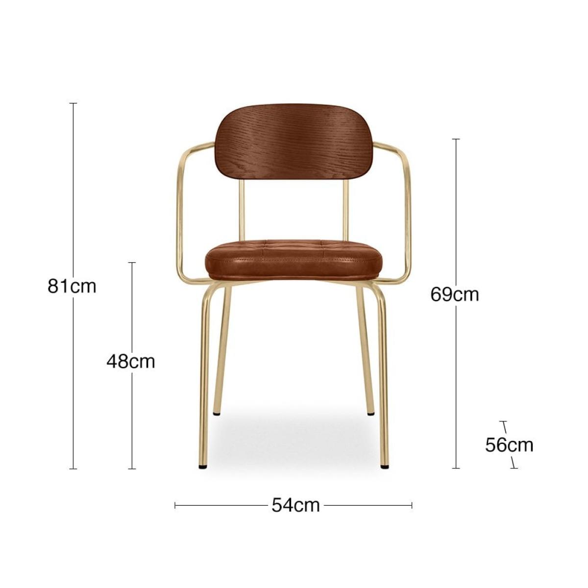 Maddox Carver Dining Chair, Vintage Tan – image 7