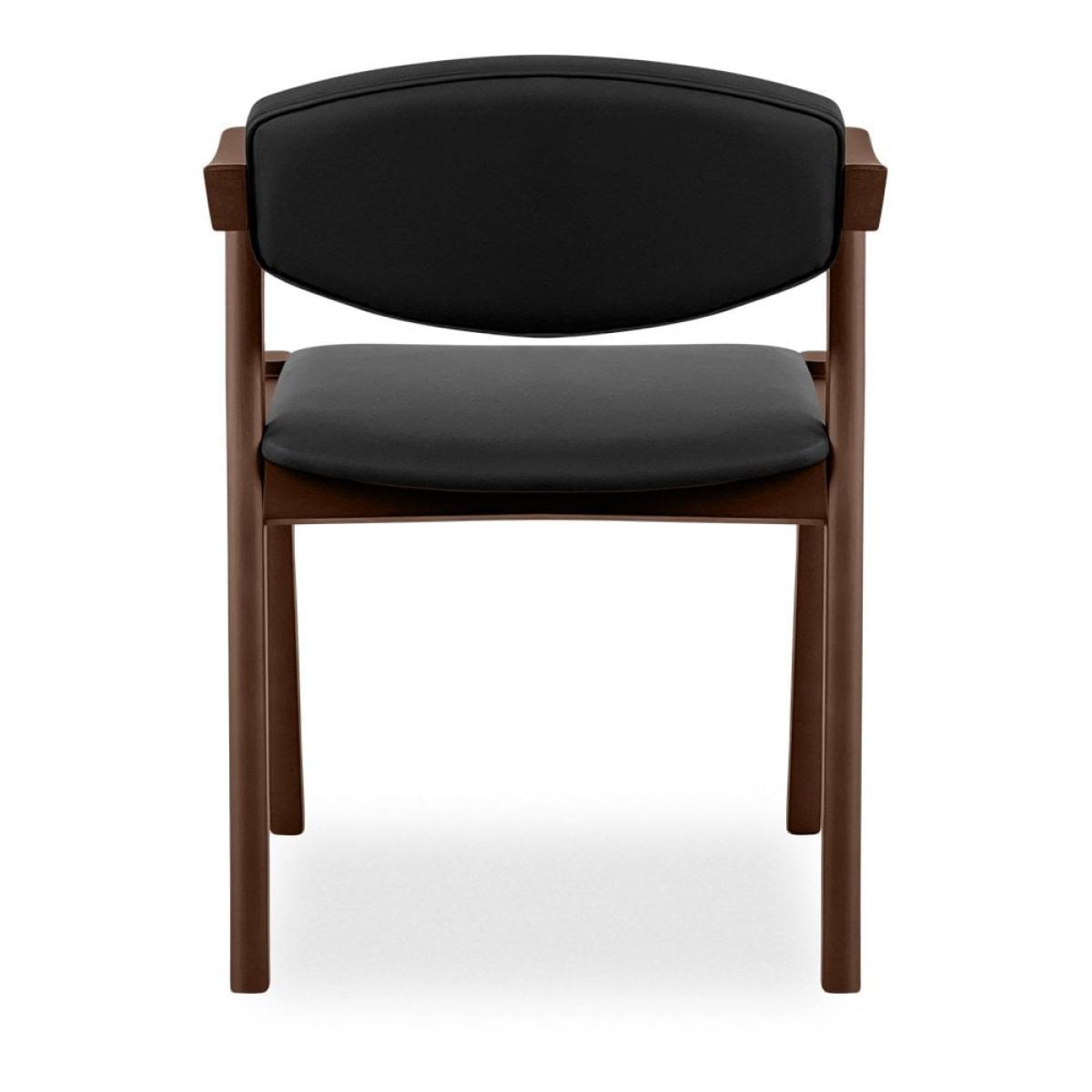 Ottis Wooden Carver Dining Chair, Black & Walnut – image 7
