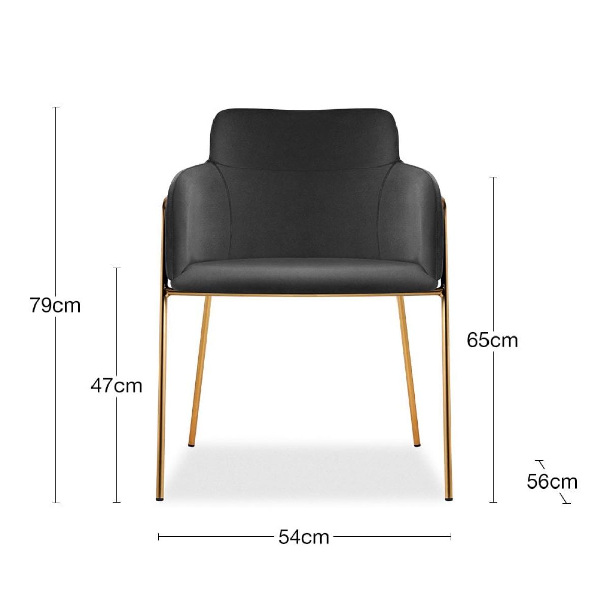 Harriet Carver Dining Chair, Midnight Grey Recycled Velvet – image 9