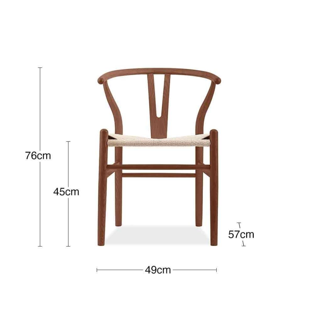 £10 Off Wish Wooden Dining Chair, Natural Weave & Light Walnut – image 8