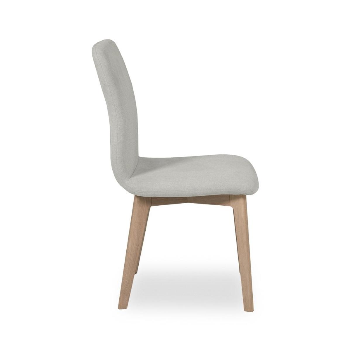 Mabel Set of 2 Fabric Dining Chairs, Natural – image 5