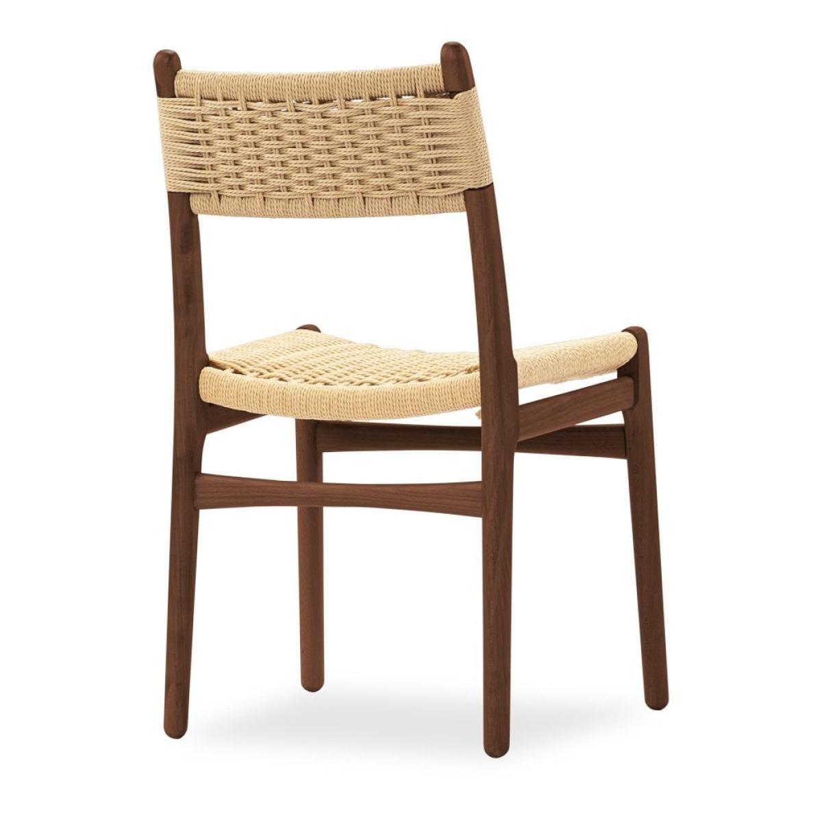 Alma Dining Chair, Natural Weave & Walnut – image 5