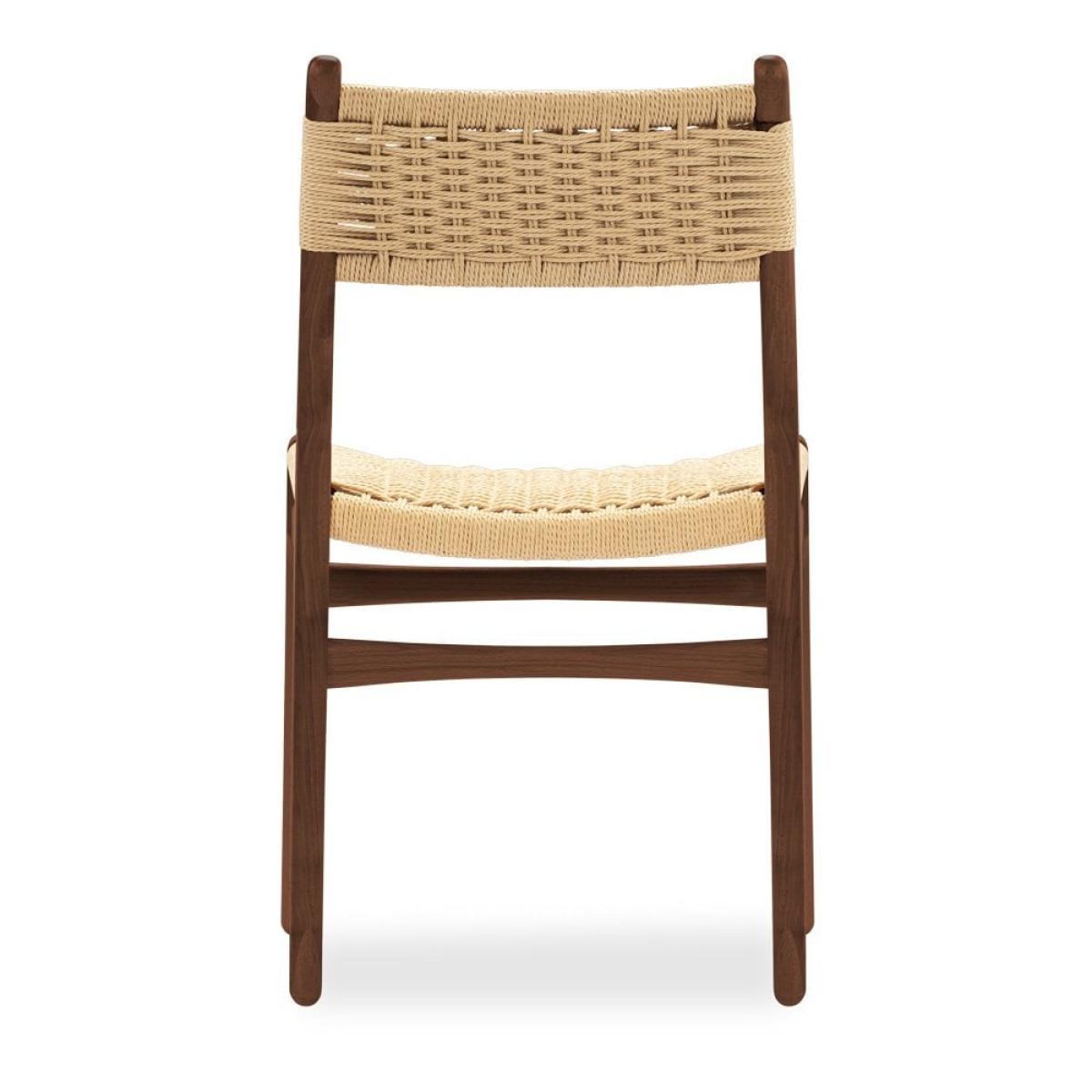 Alma Dining Chair, Natural Weave & Walnut – image 7