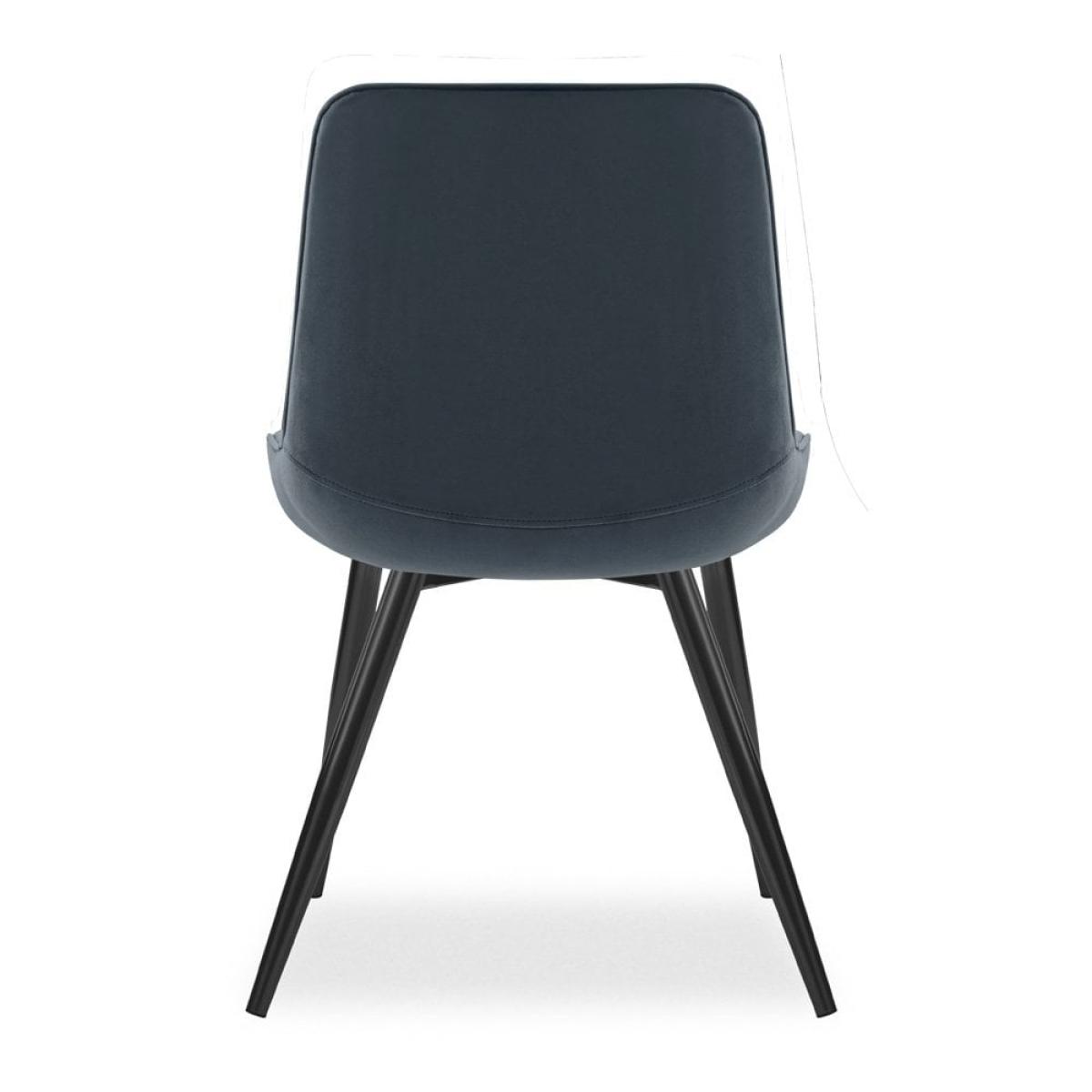 Taylor Dining Chair, Ink Grey Sustainable Velvet & Black – image 7