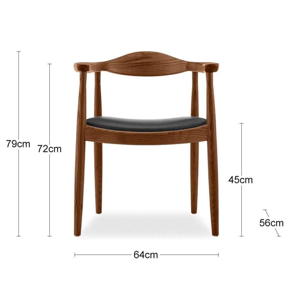 Otto Dining Chair, Black & Walnut Ash – image 8