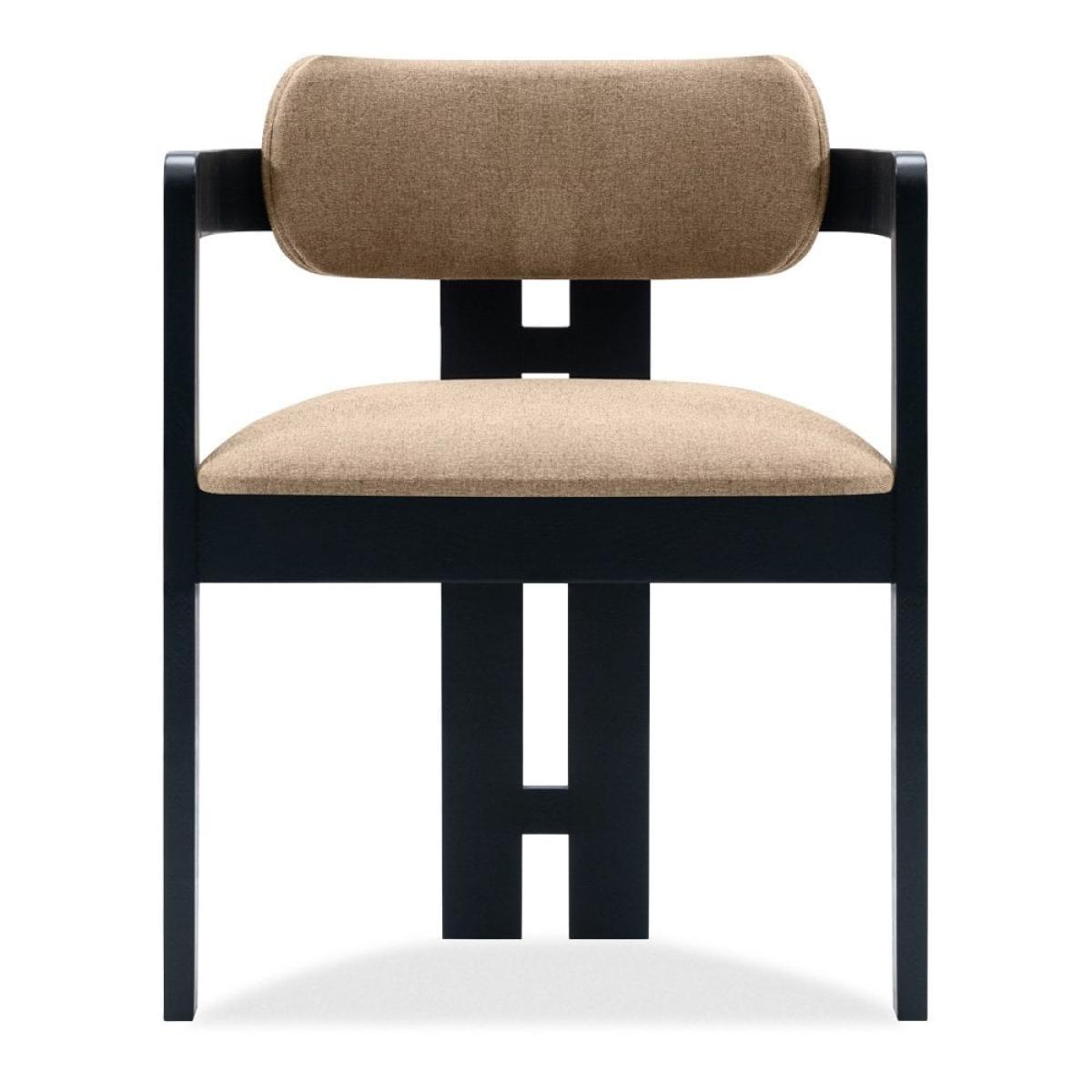 Hallie Carver Dining Chair, Latte Sustainable Fabric – image 4