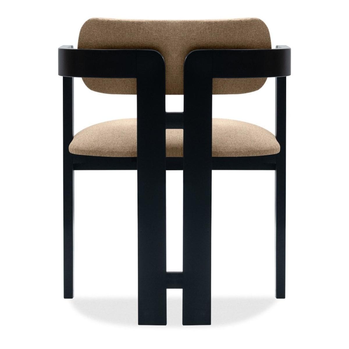 Hallie Carver Dining Chair, Latte Sustainable Fabric – image 8