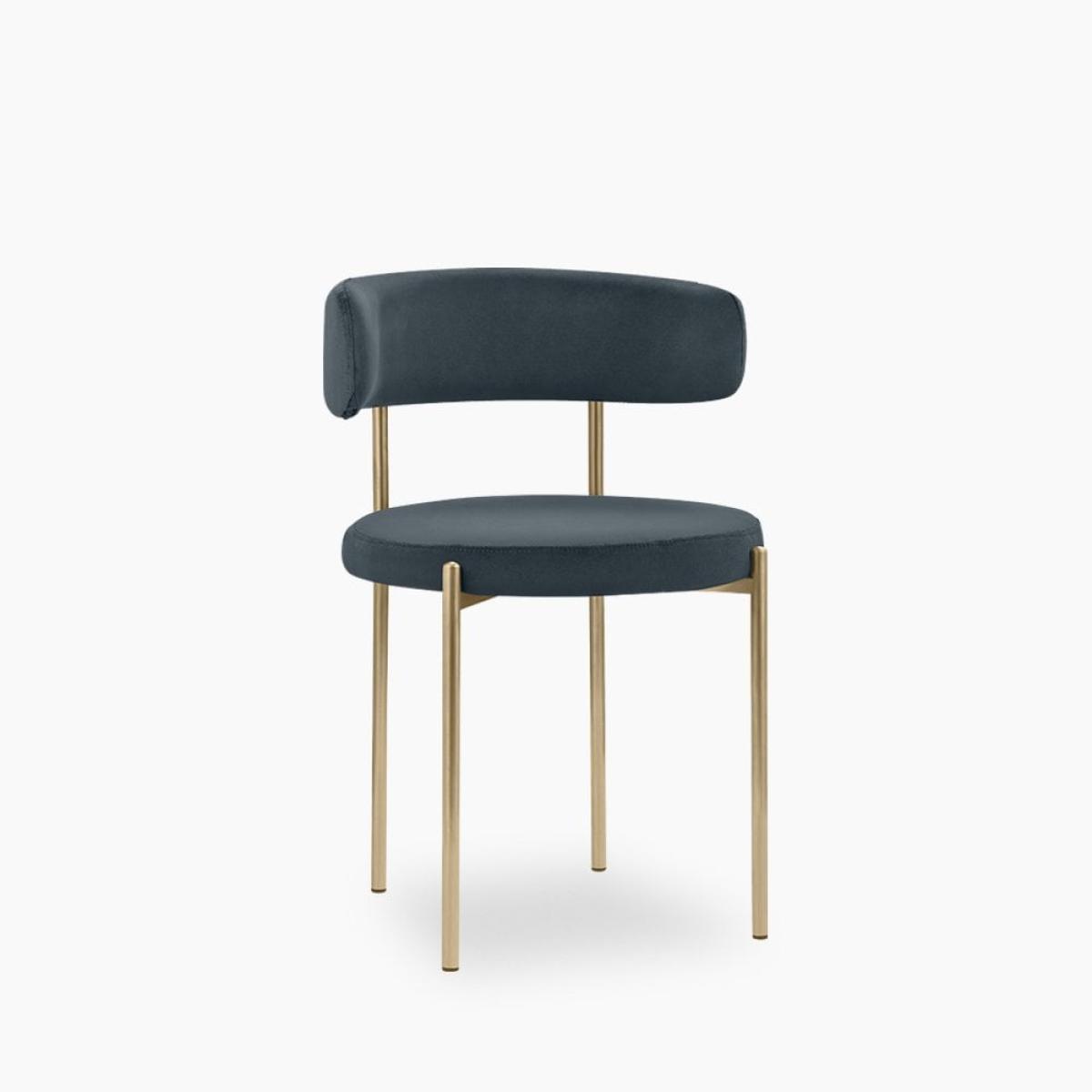 £40  Off  Cassie Dining Chair, Ink Grey Sustainable Velvet – image 2
