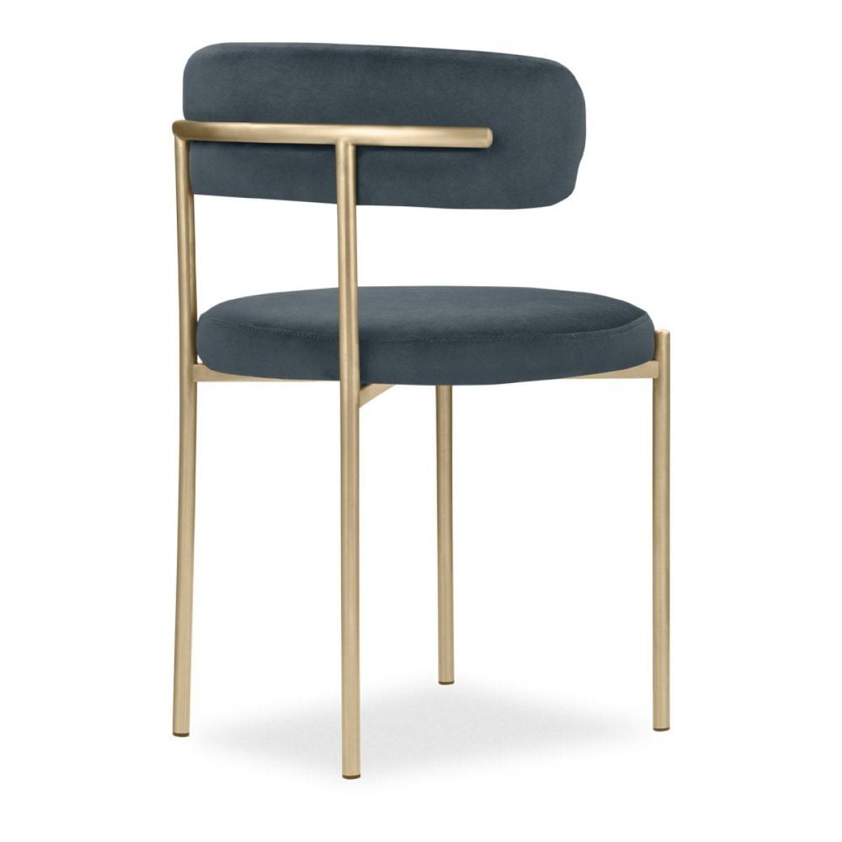 £40  Off  Cassie Dining Chair, Ink Grey Sustainable Velvet – image 6