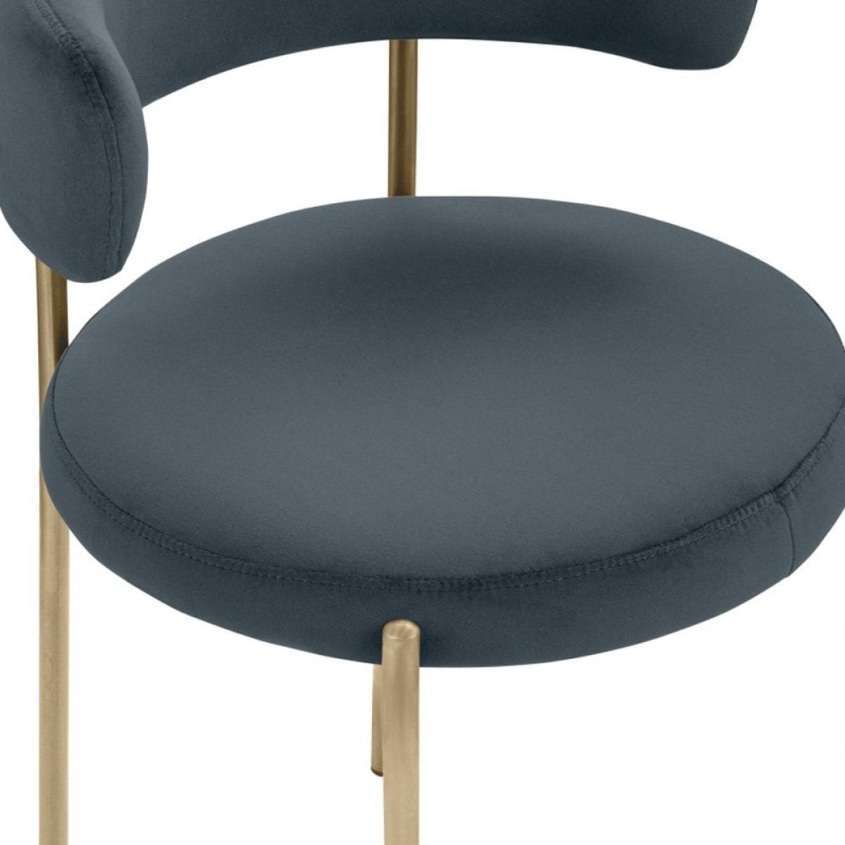 £40  Off  Cassie Dining Chair, Ink Grey Sustainable Velvet – image 8
