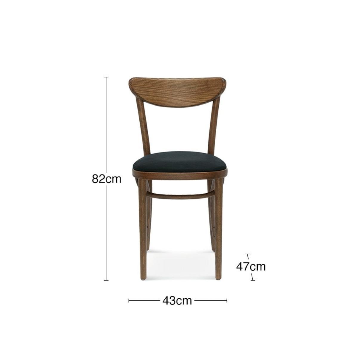Dada Wooden Dining Chair, Walnut & Vintage Black – image 6