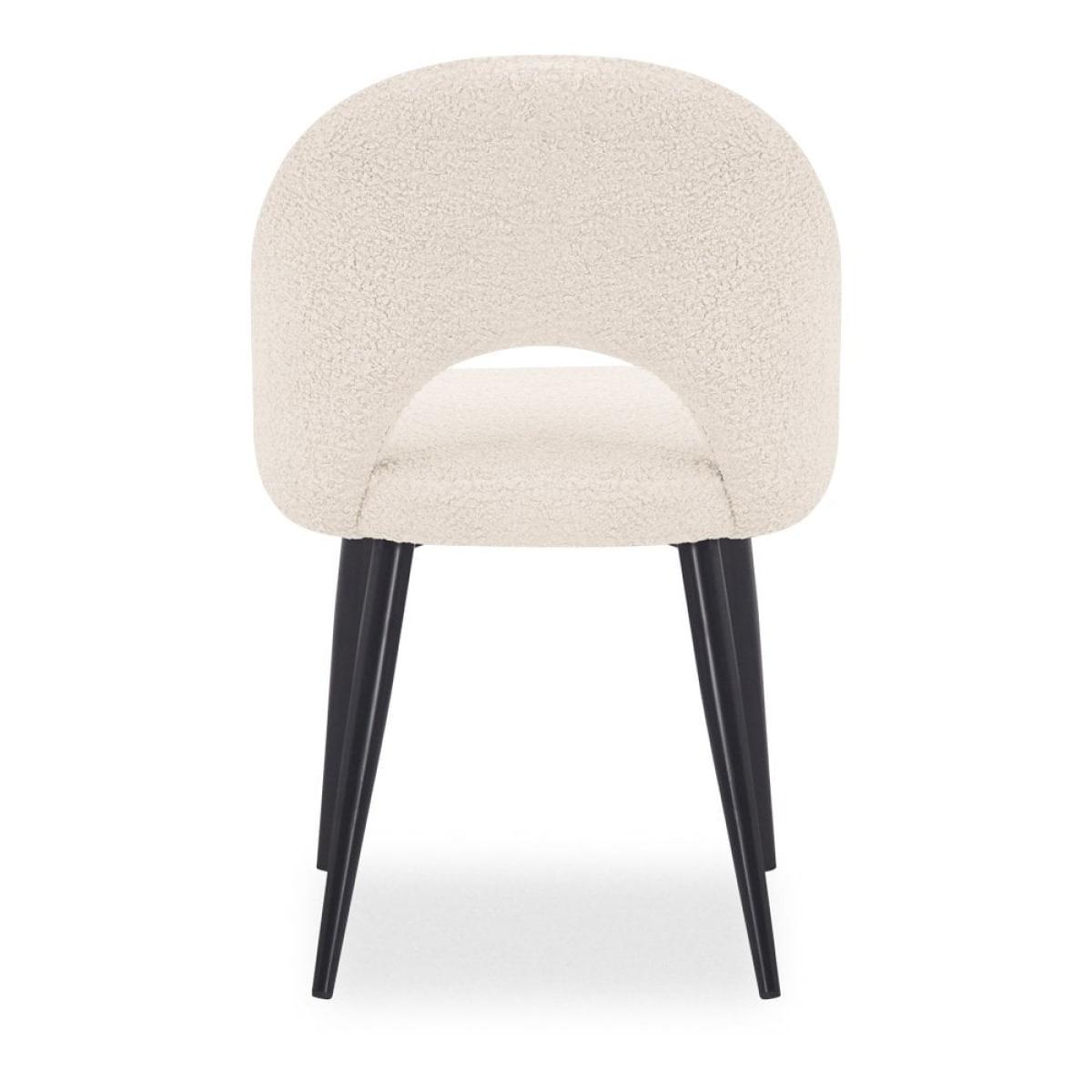 Lucille Dining Chair, Ivory White Boucle – image 6
