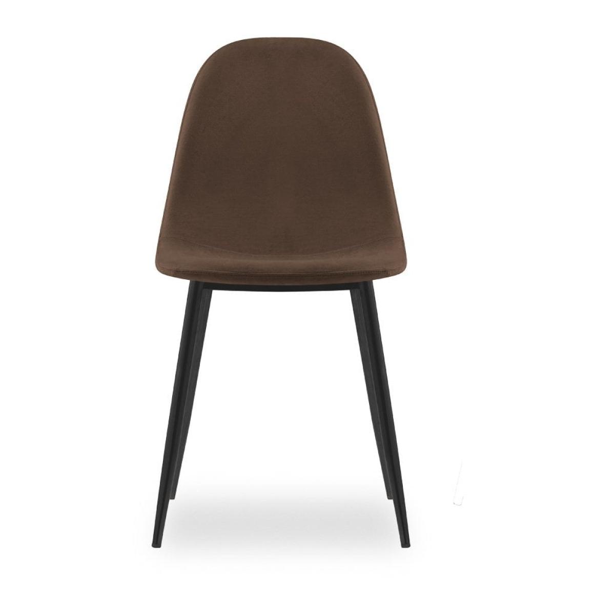 Rayner Dining Chair, Mocha Brown Sustainable Velvet – image 4