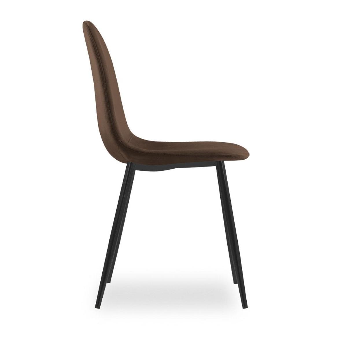 Rayner Dining Chair, Mocha Brown Sustainable Velvet – image 5