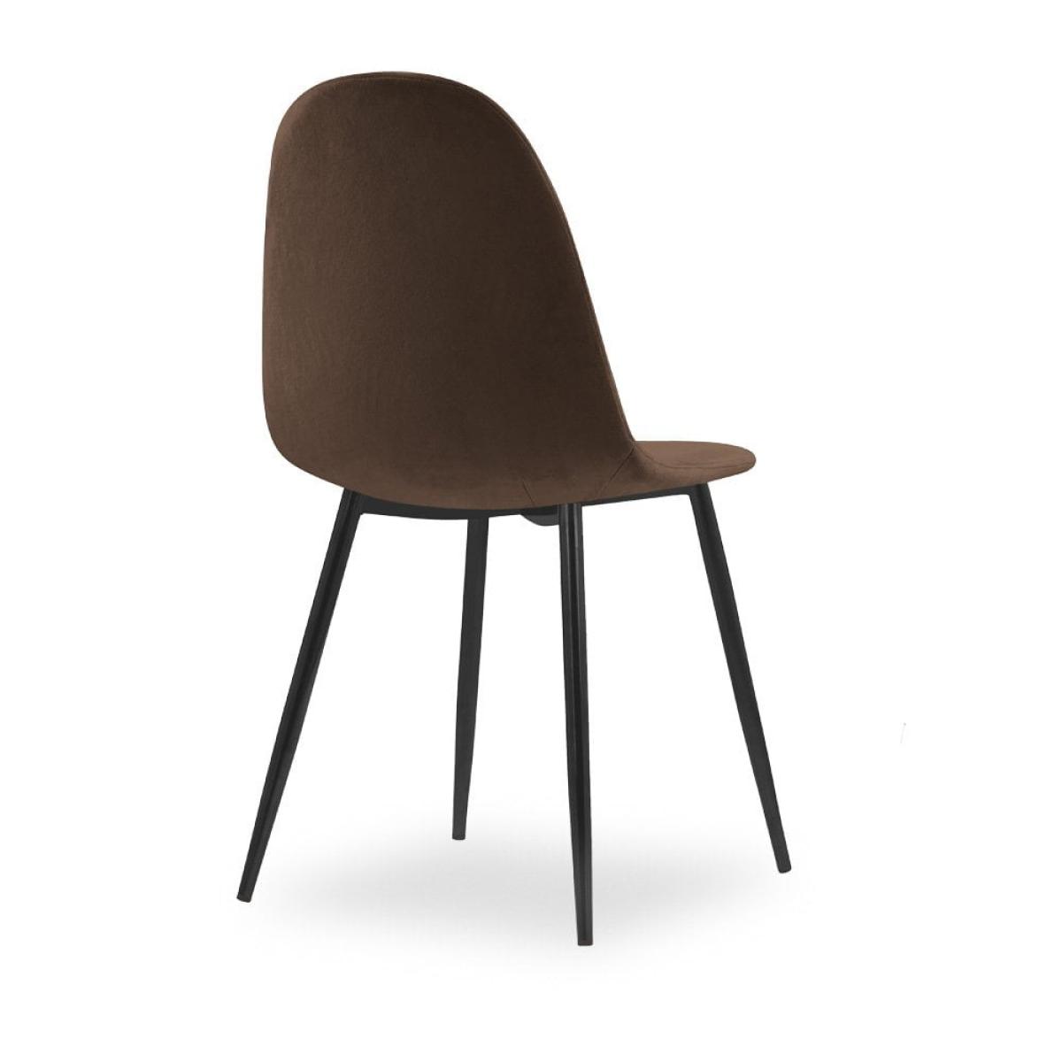 Rayner Dining Chair, Mocha Brown Sustainable Velvet – image 7