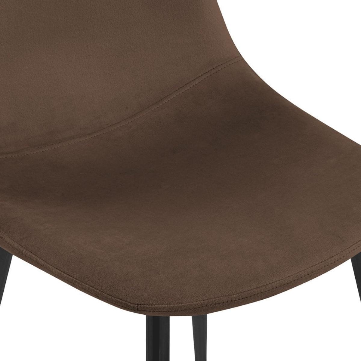 Rayner Dining Chair, Mocha Brown Sustainable Velvet – image 8