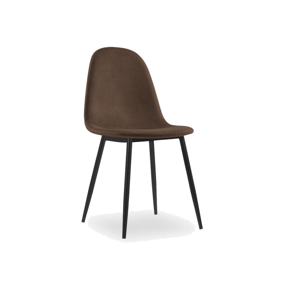 Rayner Dining Chair, Mocha Brown Sustainable Velvet – image 1