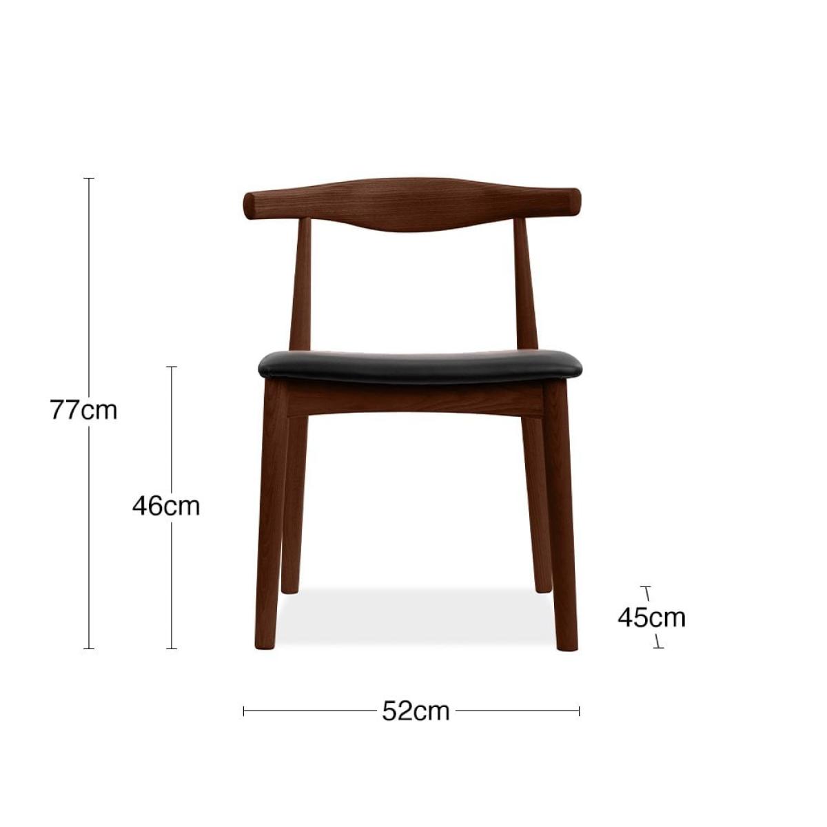 £50 Off Aalborg Wooden Dining Chair, Black & Walnut – image 8