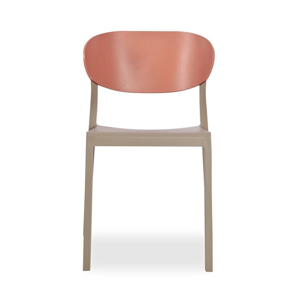 Rory Side Chair, Terracotta & Taupe – image 3