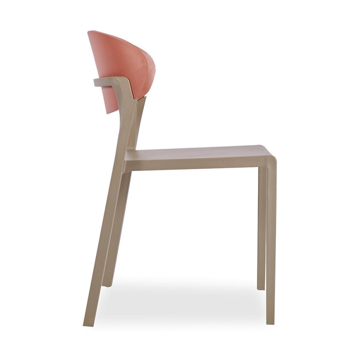 Rory Side Chair, Terracotta & Taupe – image 4