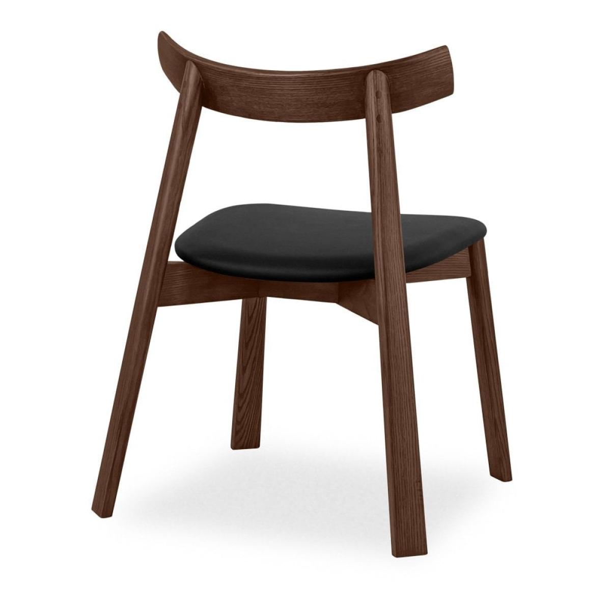Clyde Wooden Dining Chair, Black & Walnut – image 6