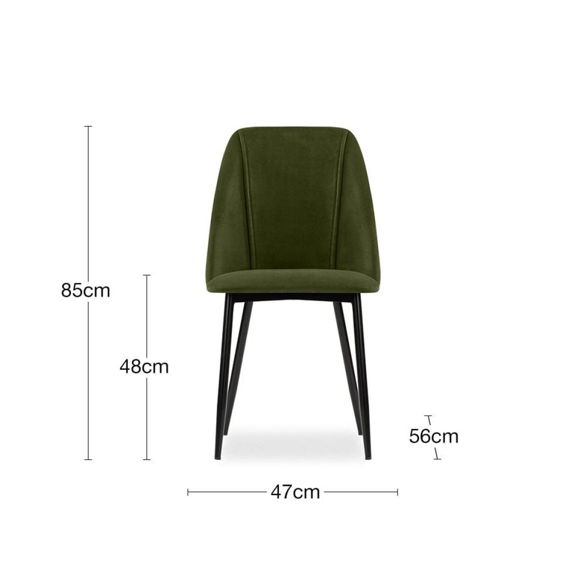 £20  Off  Marco Dining Chair, Olive Green Sustainable Velvet – image 9