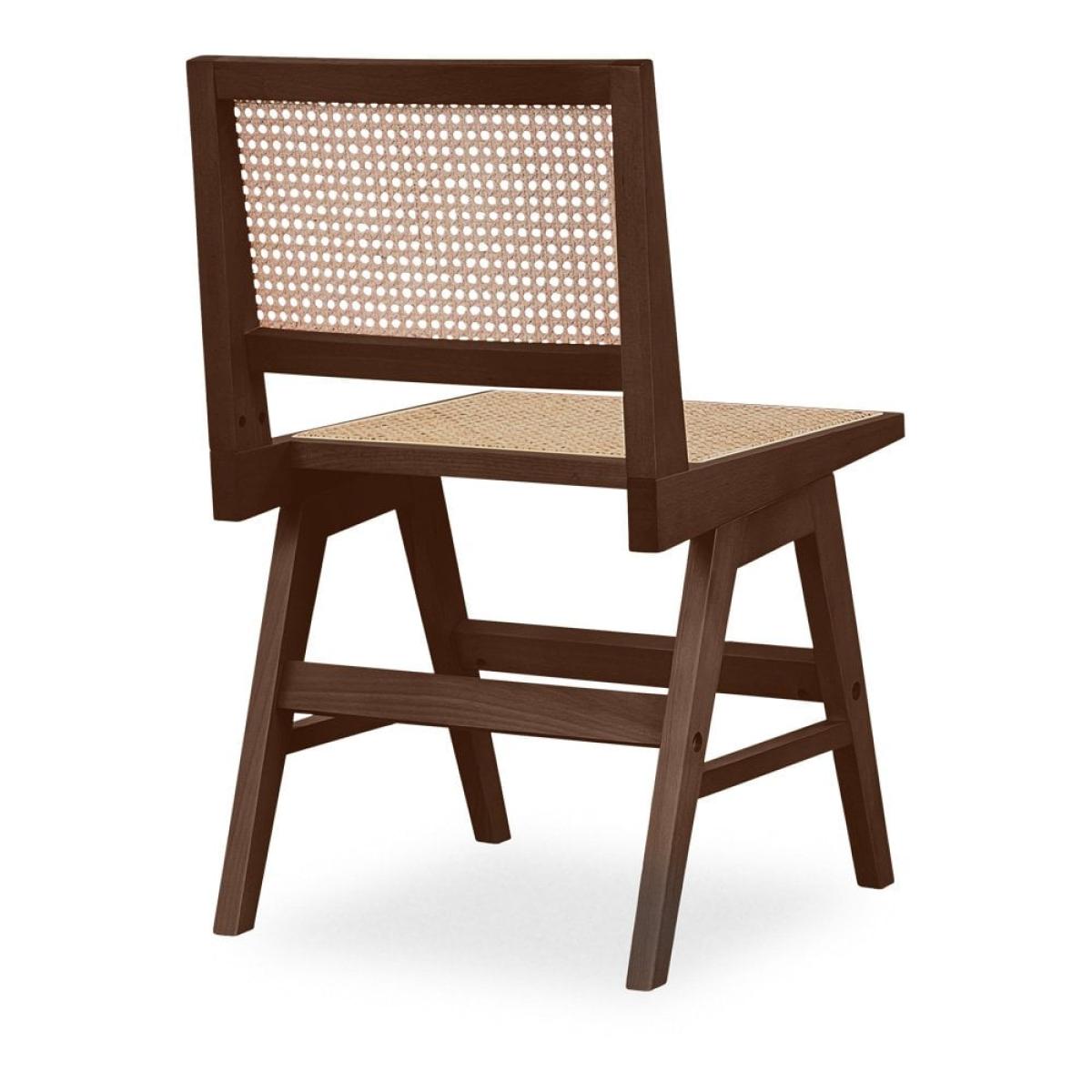 Cleo Wooden Dining Chair, Cane & Walnut – image 5