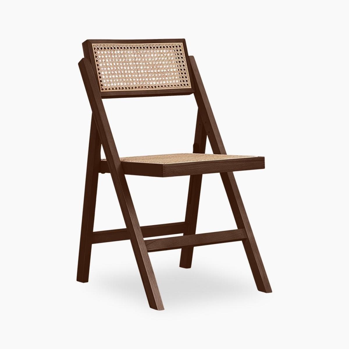 £10 Off Palmer Wooden Folding Dining Chair, Dark Walnut – image 2