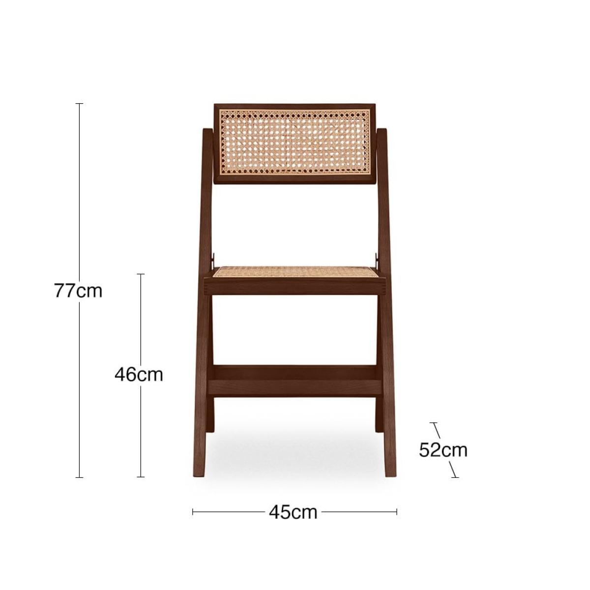 £10 Off Palmer Wooden Folding Dining Chair, Dark Walnut – image 8