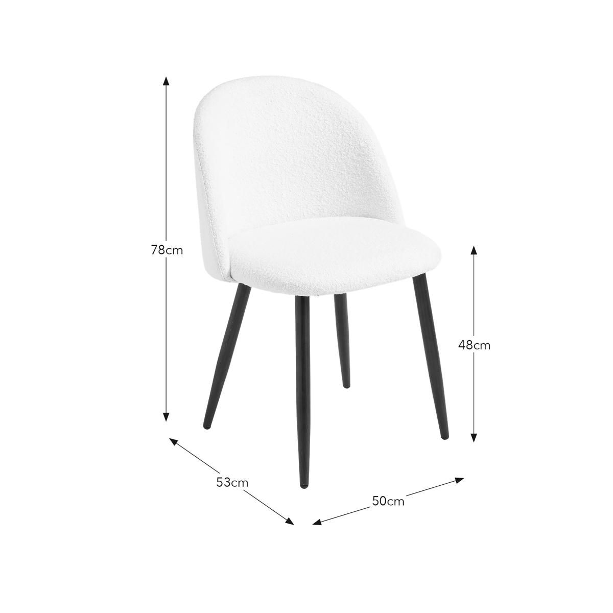 Astrid Dining Chair, Boucle Ivory – image 6