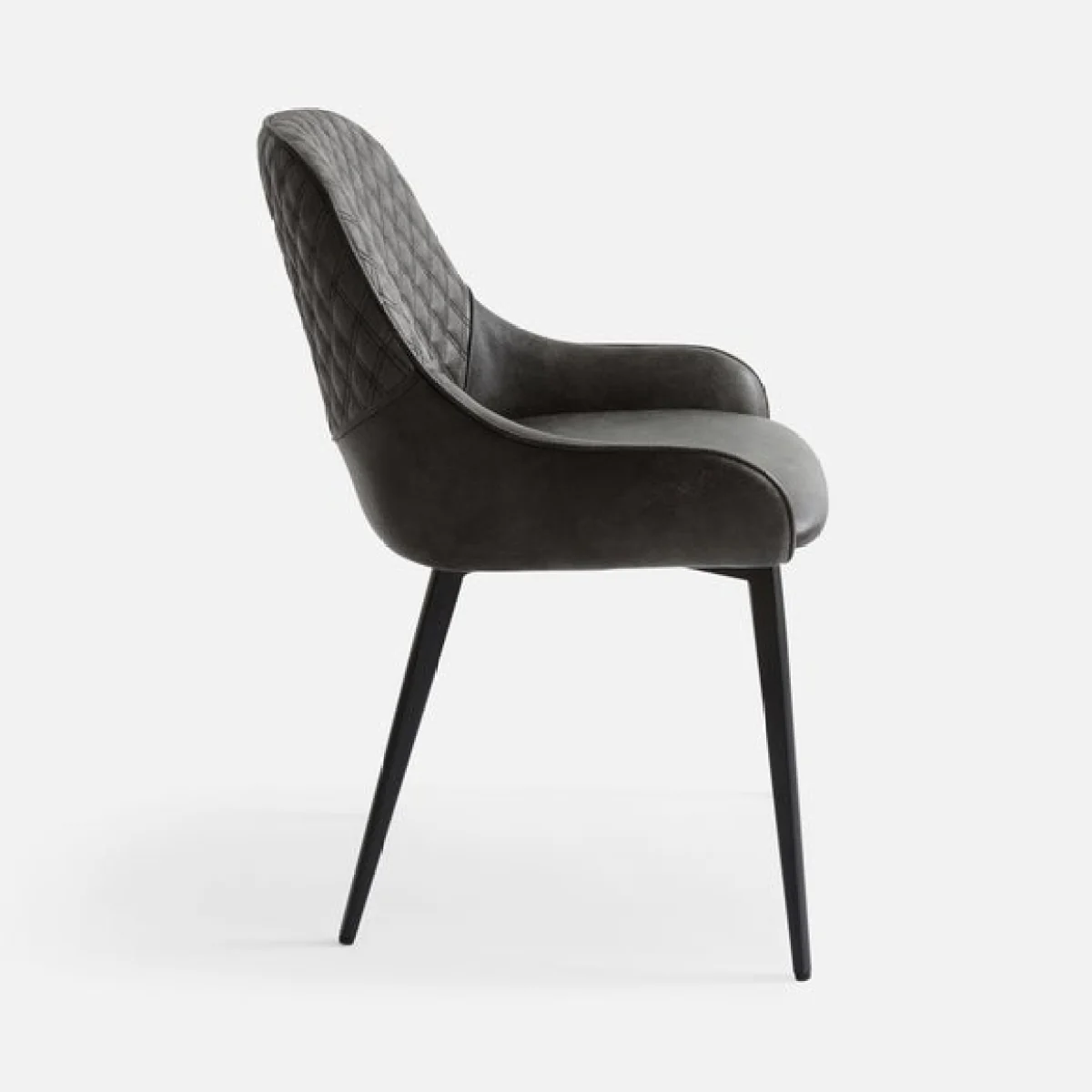 Hudson Set of 2 Dining Chairs, Faux Leather – image 6