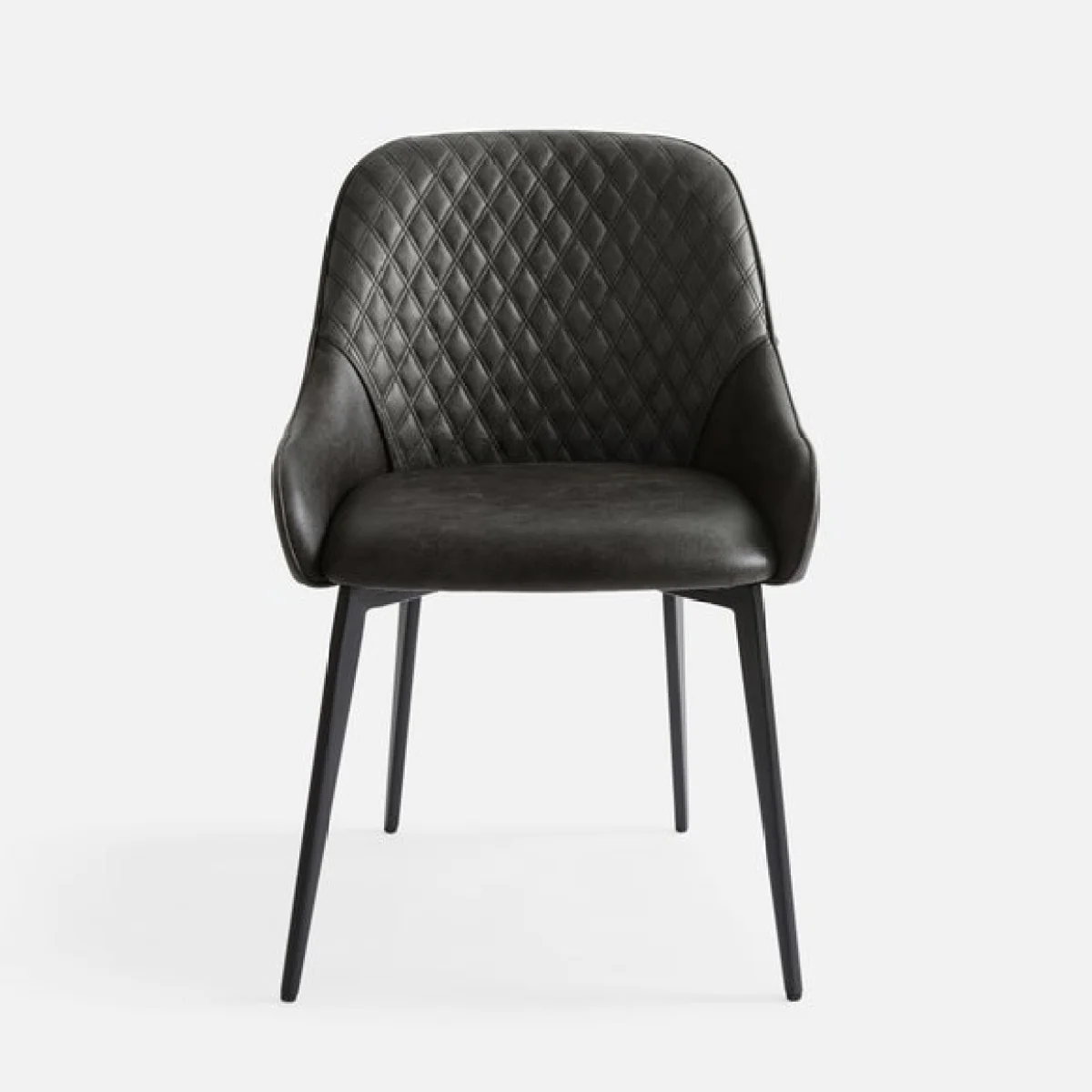 Hudson Set of 2 Dining Chairs, Faux Leather – image 7