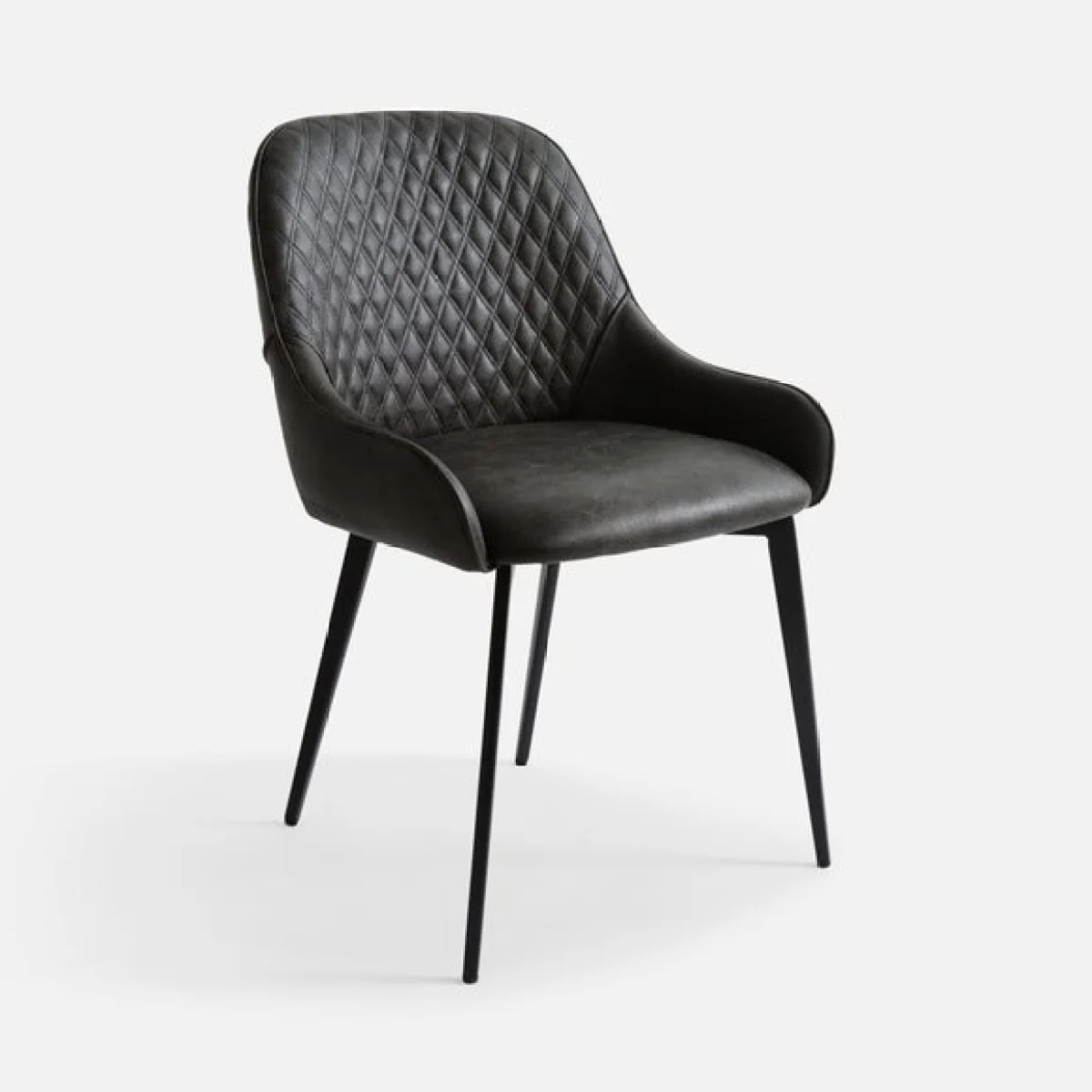 Hudson Set of 2 Dining Chairs, Faux Leather – image 8